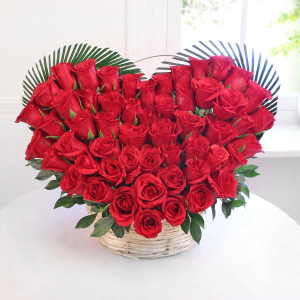 Red Roses Heart Shape Arrangement